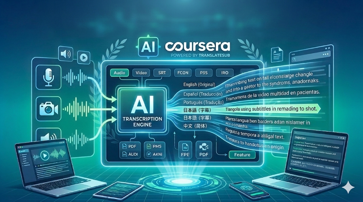 如何轻松搞定国际课程:Coursera 和 Udemy 的最佳 AI 实时翻译